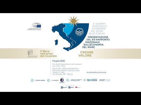 BLUE FORUM PRESENTAZIONE DEL XIII RAPPORTO NAZIONALE SULLECONOMIA DEL MARE BLUE FORUM PRESENTAZIONE DEL XIII RAPPORTO NAZIONALE SULLECONOMIA DEL MARE