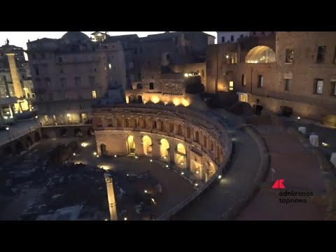 oma presentata nuova illuminazione artistica dei Mercati Traiano curata da Areti oma presentata nuova illuminazione artistica dei Mercati Traiano curata da Areti