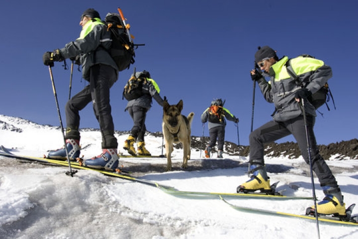 soccorso alpino sulla neve