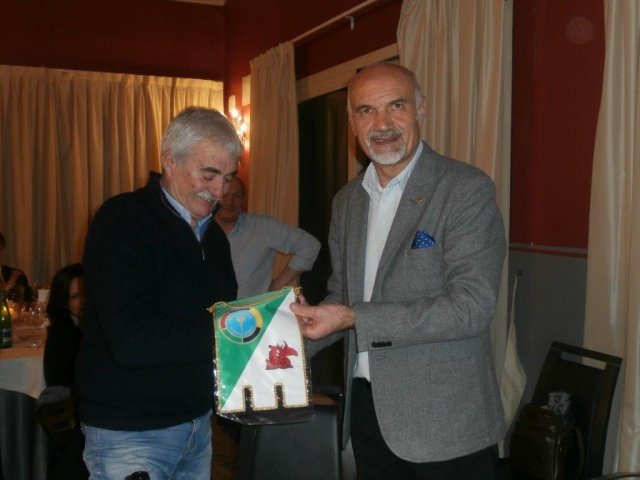 Il presidente Nezosi con Giacomo Vismara