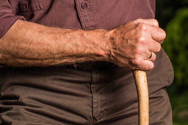 hand walking stick arm elderly 40141