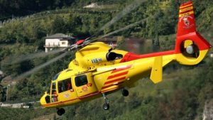 Eliambulanza in valle