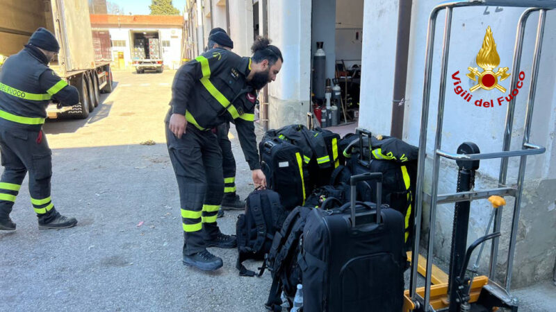 Terremoto in Turchia, pronto team dei Vigili del Fuoco italiani