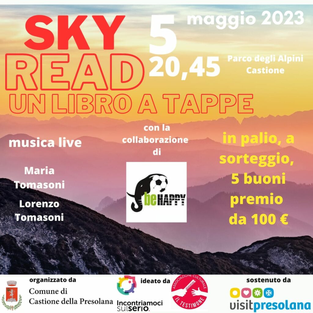 "Sky read": a Castione parte una lettura a tappe
