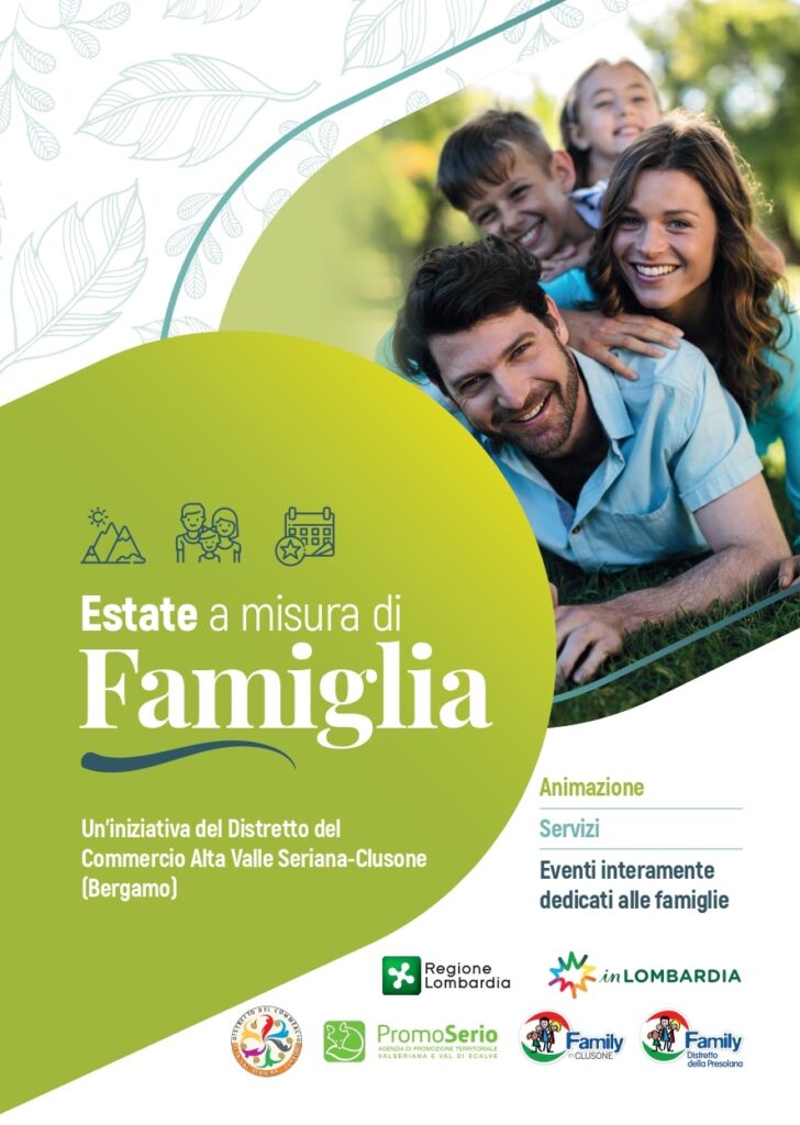 Il progetto "Natura, sport, shopping: tutto in famiglia!" del Distretto del Commercio Alta Valle Seriana