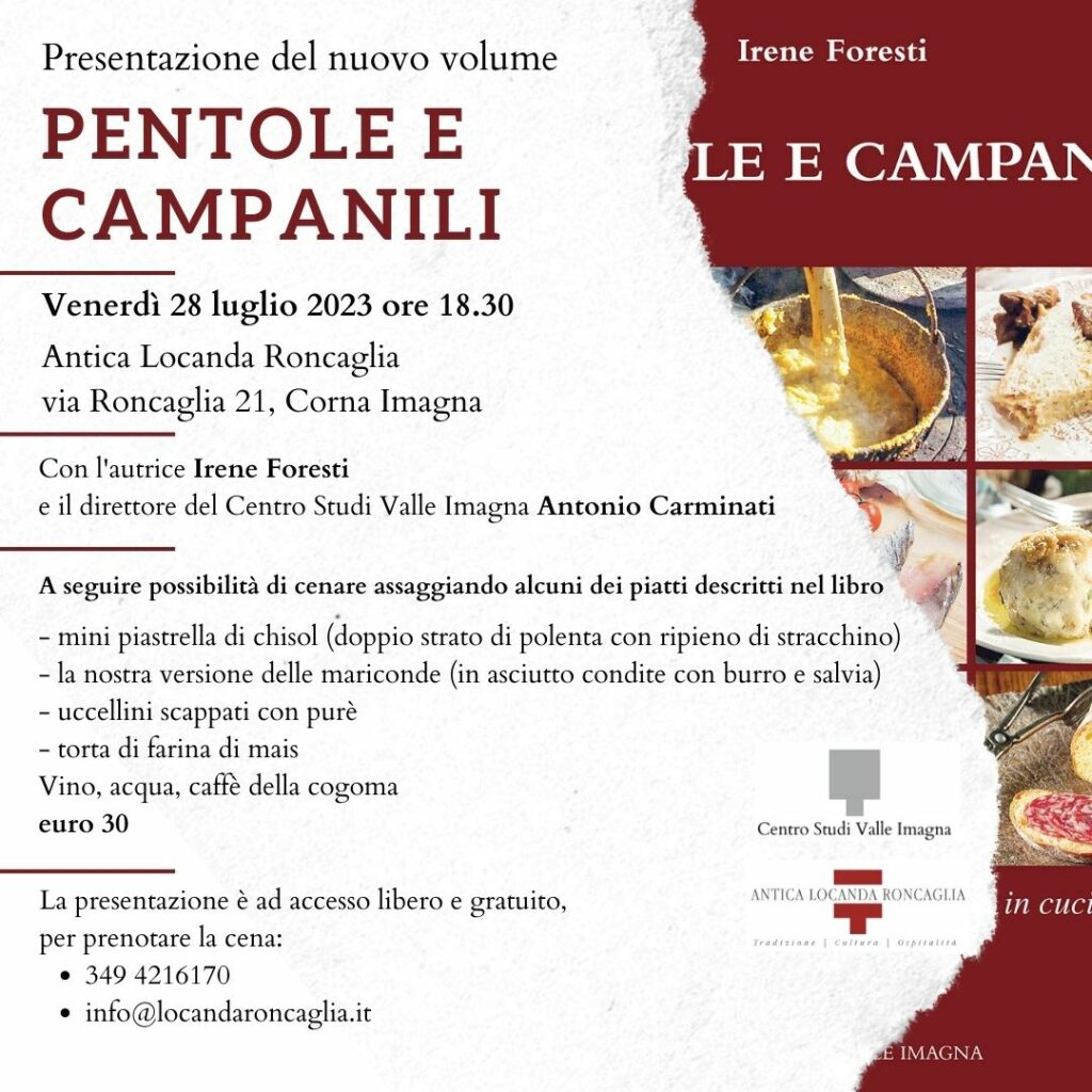 Presentazione di Pentole e campanili all'Antica Locanda Roncaglia