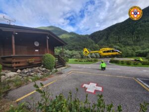 Elicottero recupera due alpinisti bloccati sul Pizzo Coca