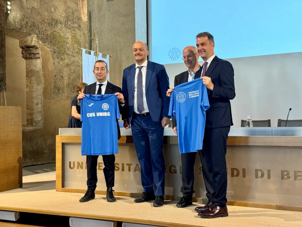 Università e calcio insieme per lo sviluppo sostenibile: Michele Uva (UEFA) e Umberto Marino (Atalanta B.C.) ospiti di UniBg