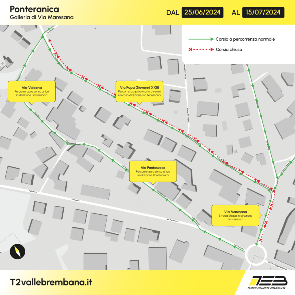 Nuova Linea T2 Bergamo - Villa d’Almé