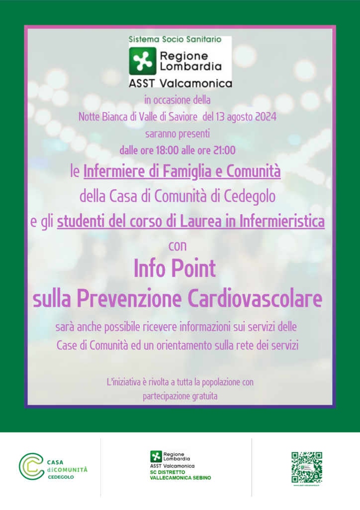 Estate di Prevenzione: Info-Point Salute nelle Case di Comunità della Valcamonica