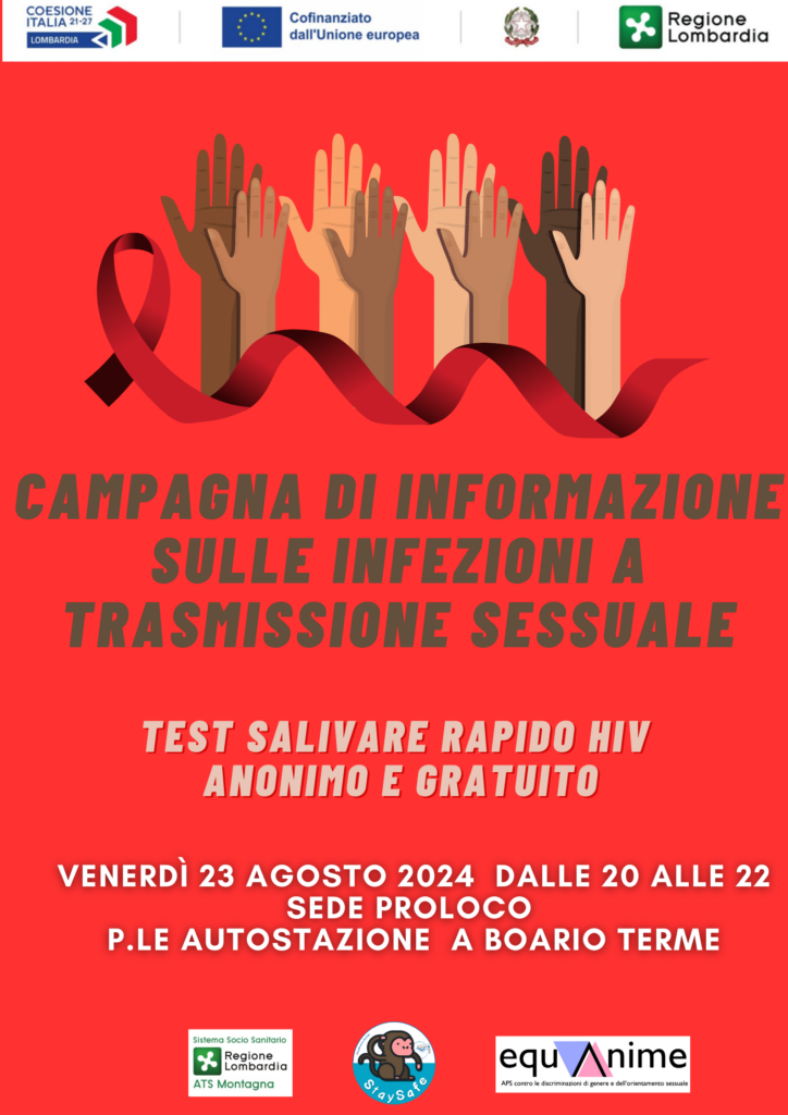 TEST HIV ANONIMI E GRATUTI E CONSULENZA INFEZIONI A TRASMISSIONE SESSUAL