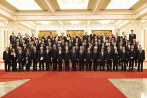 Rettori e delegati italiani e cinesi insieme a Sergio Mattarella e Xi Jinping in Cina 8 novembre 2024