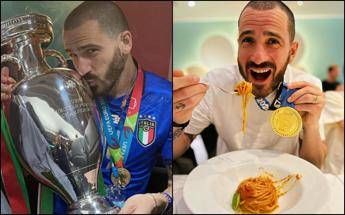 Bonucci pasta asciutta dopo la maratona di Londra il nuovo sfotto agli inglesi Bonucci pasta asciutta dopo la maratona di Londra il nuovo sfotto agli inglesi