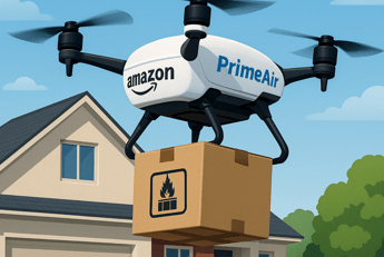Amazon consegne di smartphone con drone in meno di unora Amazon consegne di smartphone con drone in meno di unora
