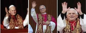 Leone XIV Papa Prevost con la stola di Giovanni Paolo II e Benedetto XVI Leone XIV Papa Prevost con la stola di Giovanni Paolo II e Benedetto XVI