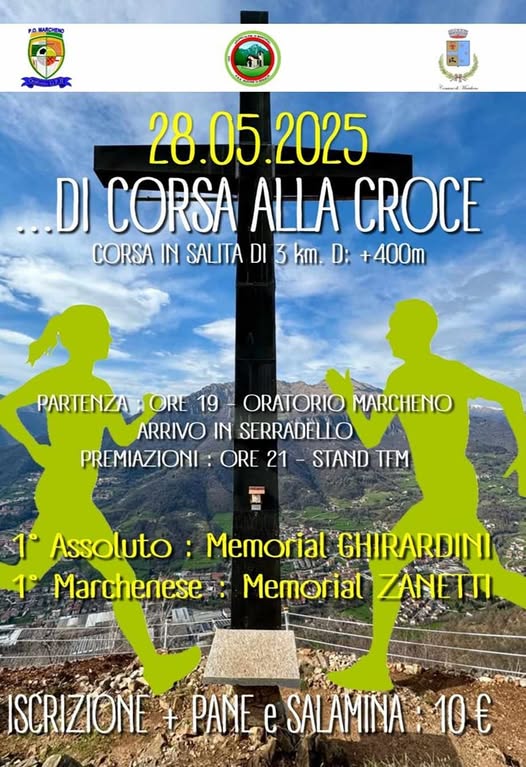 Marcheno il 28 maggio la prima edizione della corsa alla Croce Marcheno il 28 maggio la prima edizione della corsa alla Croce