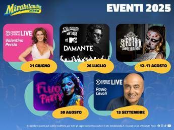 Mirabilandia eventi estate 2025 programmazione per tutti i gusti e le eta