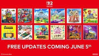 Nintendo aggiornamento a Switch 2 gratis per 12 giochi ecco quali Nintendo aggiornamento a Switch 2 gratis per 12 giochi ecco quali
