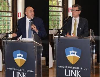 Convegno alla Link focus su Italia alle prossime sfide con Crosetto e Giorgetti Convegno alla Link focus su Italia alle prossime sfide con Crosetto e Giorgetti