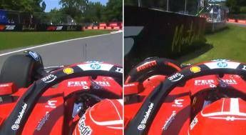 Gp Canada Leclerc contro il muro con la Ferrari Video Gp Canada Leclerc contro il muro con la Ferrari Video
