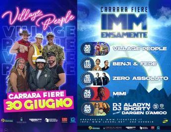 I Village People aprono IMMensamente Carrara si accende con il nuovo festival estivo