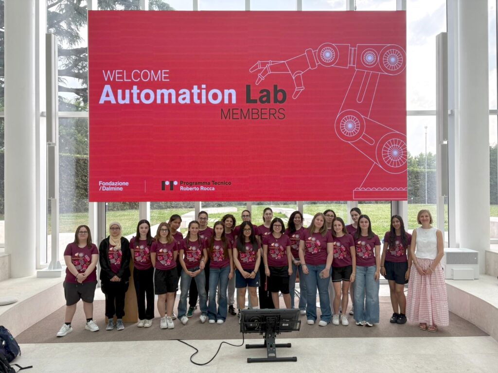 Le partecipanti allAutomation lab in Fondazione Dalmine Le partecipanti allAutomation lab in Fondazione Dalmine