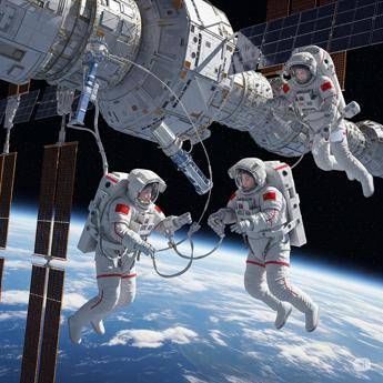 Missione Shenzhou 20 imminente seconda attivita extraveicolare dalla stazione spaziale cinese Missione Shenzhou 20 imminente seconda attivita extraveicolare dalla stazione spaziale cinese