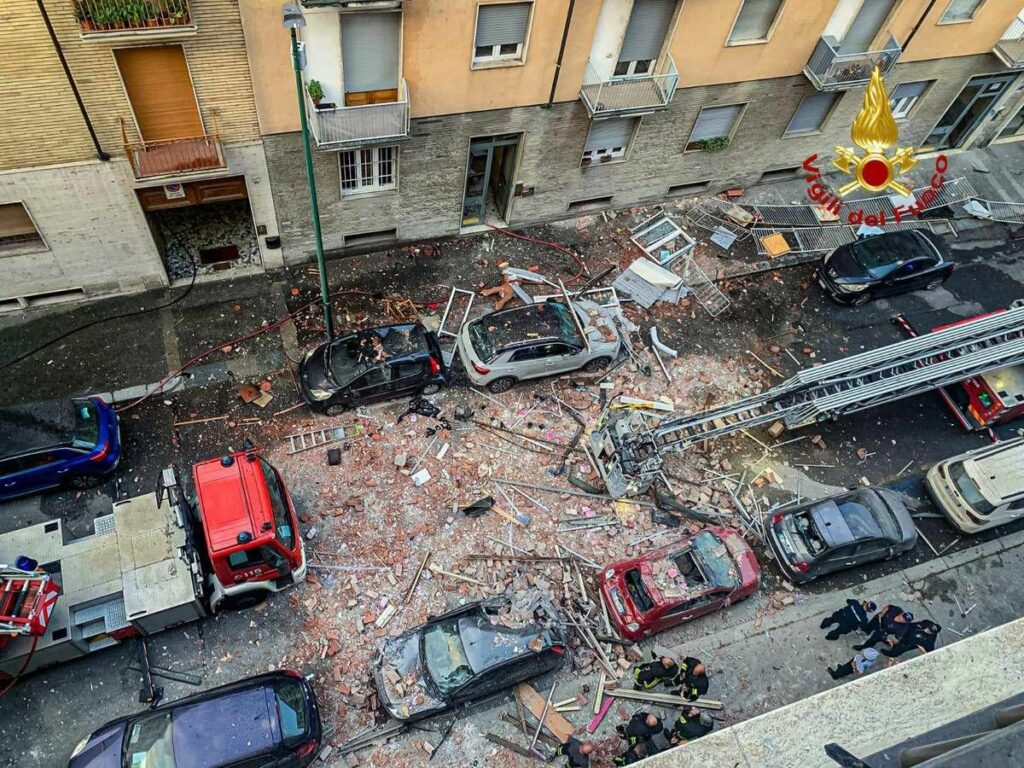 Torino esplosione in appartamento era dolosa un arresto Torino esplosione in appartamento era dolosa un arresto