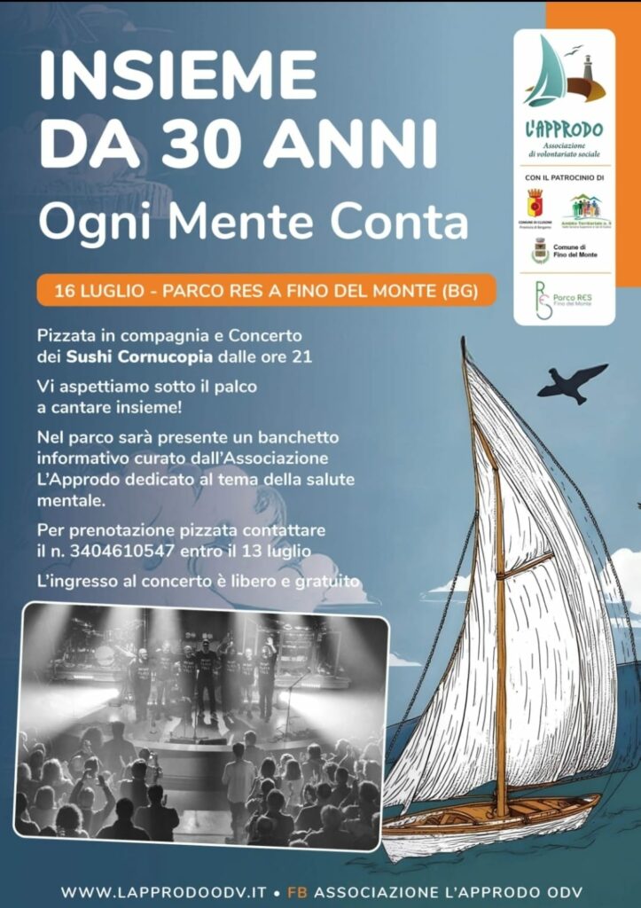 Fino del Monte festeggia i 30 anni dellAssociazione LApprodo una serata tra musica pizza e impegno sociale Fino del Monte festeggia i 30 anni dellAssociazione LApprodo una serata tra musica pizza e impegno sociale