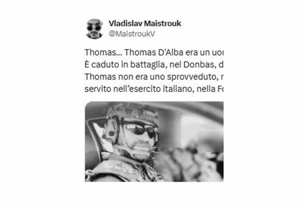 Ucraina morto un italiano in battaglia a Sumy