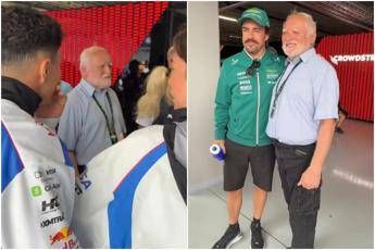 Formula 1 nel paddock spunta. luomo meme la reazione dei piloti