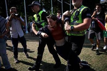 Gruppo pro Pal messo al bando in Gb 365 arresti durante protesta a Londra Gruppo pro Pal messo al bando in Gb 365 arresti durante protesta a Londra