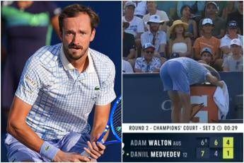 Medvedev crisi senza fine eliminato a Cincinnati. E mette la testa nel frigo Medvedev crisi senza fine eliminato a Cincinnati. E mette la testa nel frigo